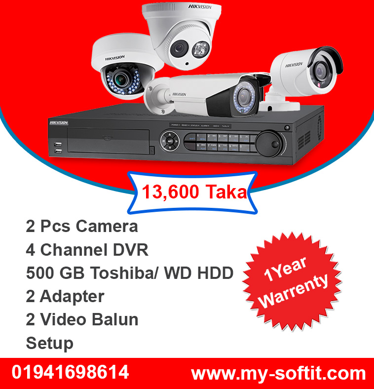 2 CCTV Camera Package